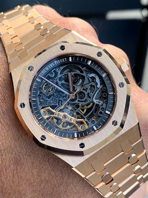 ap watch royal oak rose gold|audemars piguet skeleton rose gold.